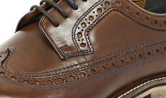 Обувь Dark Brown Leather Derby Brogues  - 1
